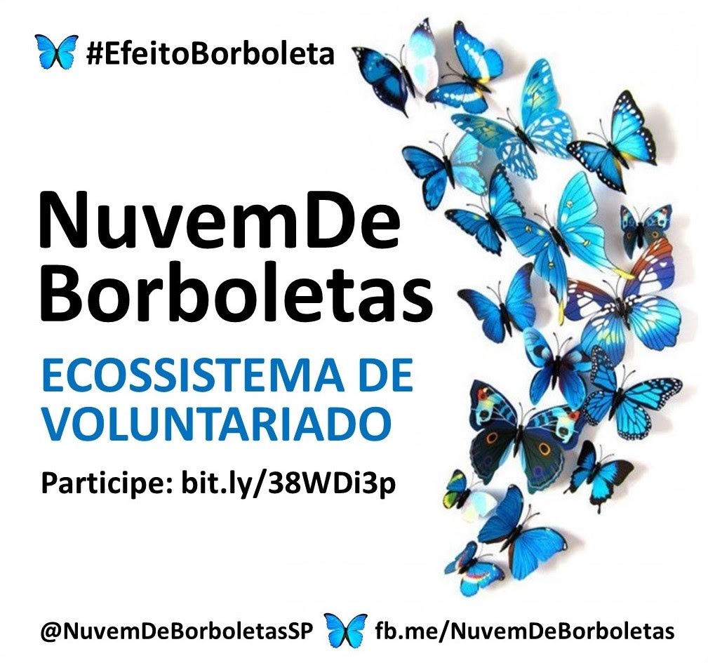 Comunidade Solidária 28 NuvemDeBorboletasSP Logo Veronica Filgueira
